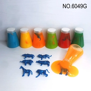 Conical Flask TPR Soft Rubber Wild Animal Slime Putty Mud