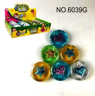 Lumpur kristal slime gula-gula putty