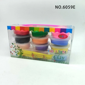 12 สีพิเศษแสงดินอวกาศสีดินยางปูน