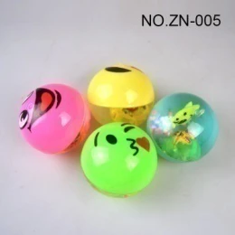 6.5cm Half-round Flashing Emoji Bouncy Ball