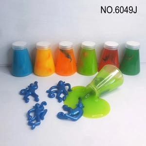 Botol kerucut TPR getah lembut haiwan monyet SLIME pasir lumpur
