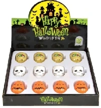 12 pcs/box, Wind-up White Skull Head, Large Pumpkin & Mummy