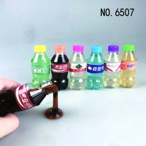 Hidung, kotoran, lem, air palsu, minuman mini, Coca-Cola, botol Sprite, Slime