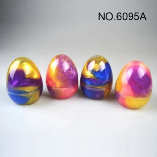 Lumpur kristal, slime, telur dinosaurus, lumpur berwarna-warni, lumpur berwarna-warni.