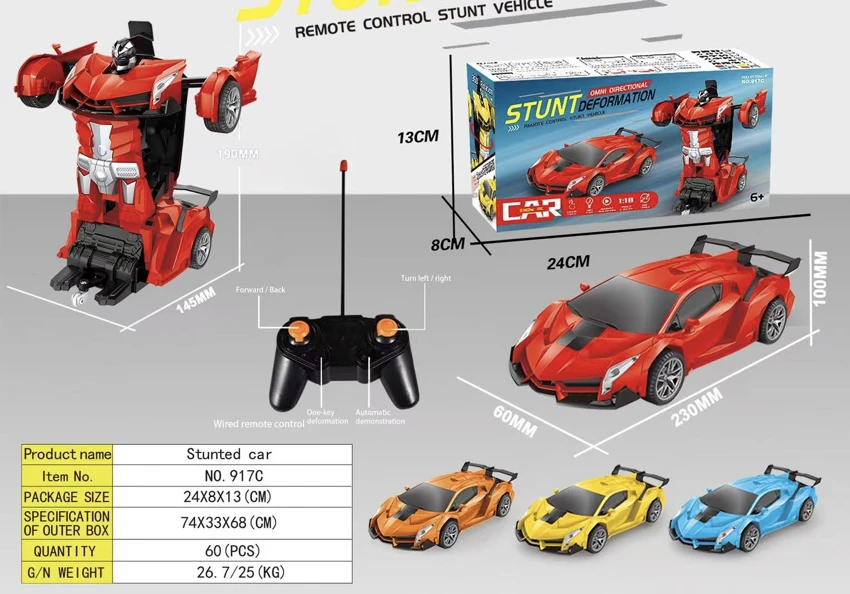 2.4G Remote Control Transforming Car