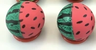 Printed Watermelon Ball with Red Flesh & Trim
