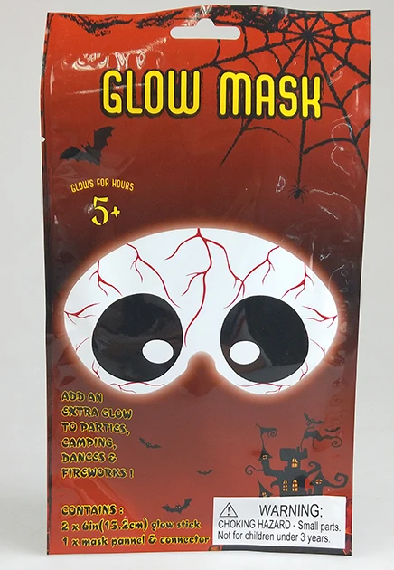 Masker Halloween yang Berfluoresensi