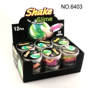 Slime lumpur kristal buatan sendiri DIY Shake Music cangkir bundar besar