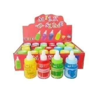 lumpur kristal slime air palsu botol susu mutiara putty