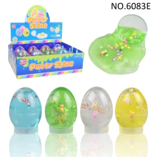 Crystal Mud, Egg-shaped Slime Soft Clay Pieces Color Clay Putty