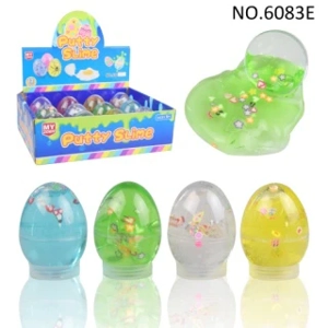 lumpur kristal telur slime tanah liat lembut lumpur warna putty