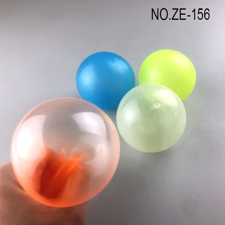 6.5cm Luminous Sticky Wall Ball, Fluorescent Ceiling Ball