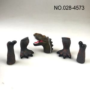 Kaki dan kepala dinosaur plastik PVC