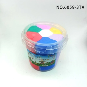Tujuh warna dalam ember tangan super ringan tanah dan ruang lumpur berwarna-warni...
