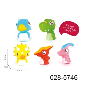 Penutup kepala dinosaur dengan jari