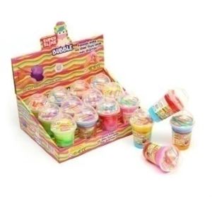 Crystal Mud, Slime Milk Tea Cup Bubble Blowing Mud with Straw