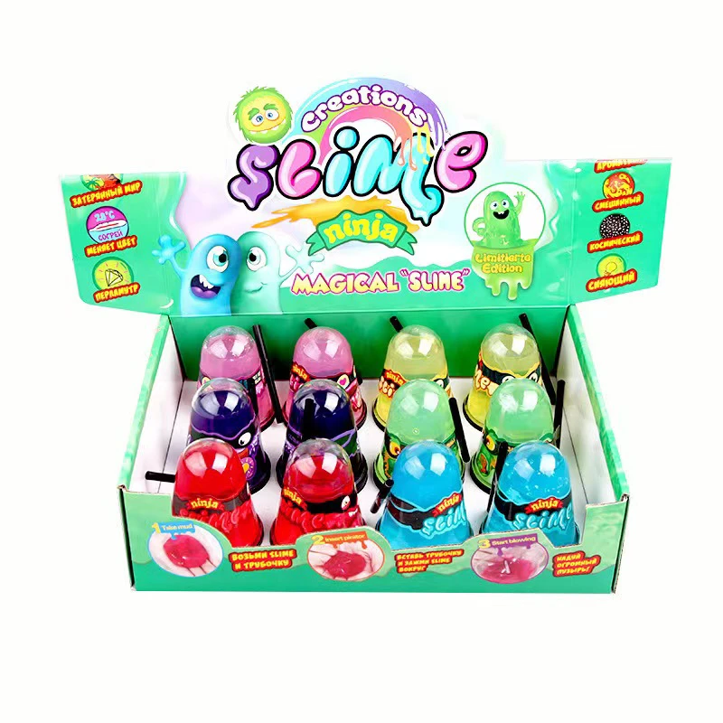 โคลนคริสตัล สลิม มอนสเตอร์ตัวเล็ก ๆ น้อย ๆ ฟองโคลน putty<br/>ซีรีส์ผลไม้
