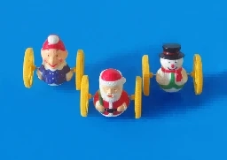 Tiga kartun roller roller campuran (Joker / Krismas / Manusia Salji) (bahan ABS) (Minimum pesanan 10,000)