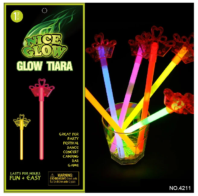 Glow Pink Crown Stick (1 set/set)