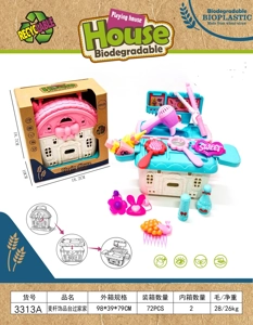 Wheat straw jewelry table pretend play set