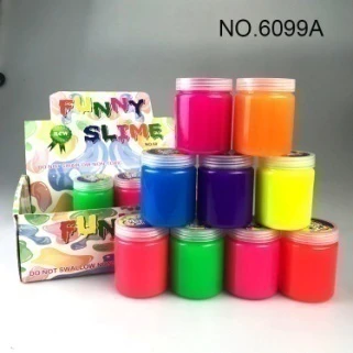 Lumpur kristal fluorescent slime warna lumpur acak warna lumpur kristal fluorescent slime warna acak