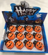 12 pcs/box, 2 Styles Wind-up Rotating Pumpkin with Top Hat & Different Faces