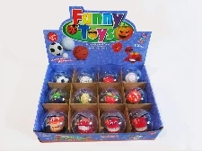 12 pcs/box, Mixed Wind-up Toys in Transparent Polystyrene Egg Shell