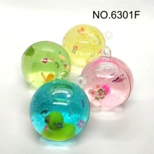 Lumpur kristal slime slime warna-warni bola gantung telus