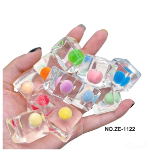 kumpulan ais kecil + manik pelangi