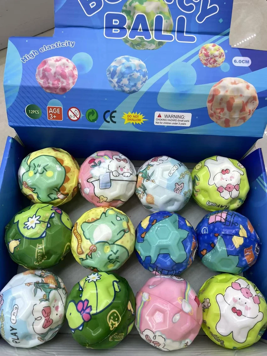Cartoon High-elastic PU Foam Bouncy Ball