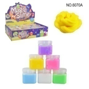 Puff Mud, Slime Macaron Square Bottle Putty