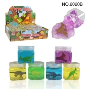 Lumpur Kristal Dinosaurus Hewan Slime Lumpur Transparan Tinggi