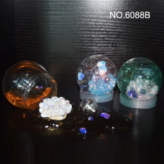 Lumpur kristal Slime Shell bawah laut dengan lampu flash lumpur kristal