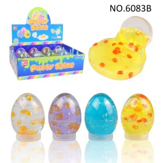 lumpur kristal telur slime manik warna lumpur putty