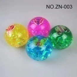 6.5cm Flashing Butterfly Bouncy Ball