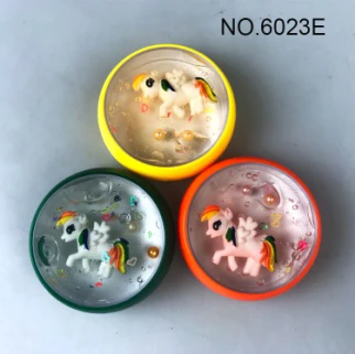 Lumpur kristal, slime, lumpur transparan, kuda berwarna-warni, kuda berwarna-warni, kuda berwarna-warni.