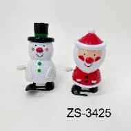 2 Styles Wind-up Santa Claus & Snowman