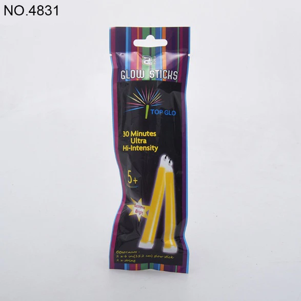 High Brightness 6-inch Glow Sticks (2 pcs/set)
