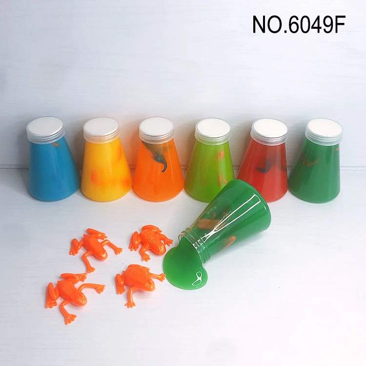 Botol kerucut TPR getah lembut haiwan katak SLIME pasir lumpur