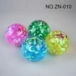 6.5CM bintang muka bulan kupu-kupu kilat bola elastik