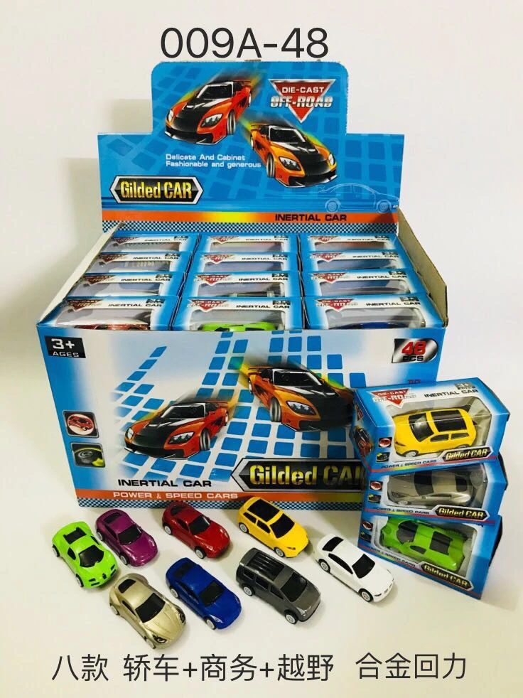 8 Styles of Alloy Pull-Back Cars (Sedan + Business + Off-Road) – 48-Piece Pack