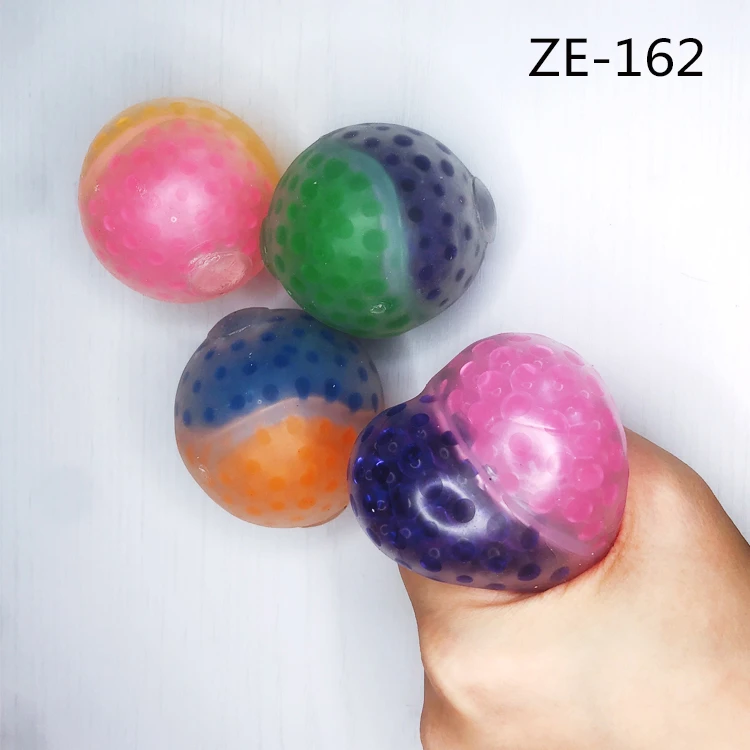 6cm Two-tone Grape Bead Stress Ball, TPR
