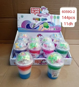 cawan teh susu lumpur kristal blok kecil aksesori