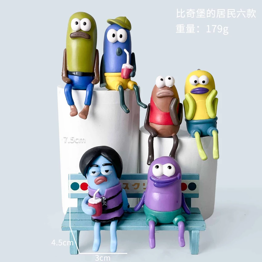 SpongeBob membuat 6 jenis penghuni Fort Beach.