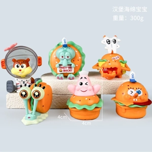 SpongeBob figurine hamburger SpongeBob 6 styles