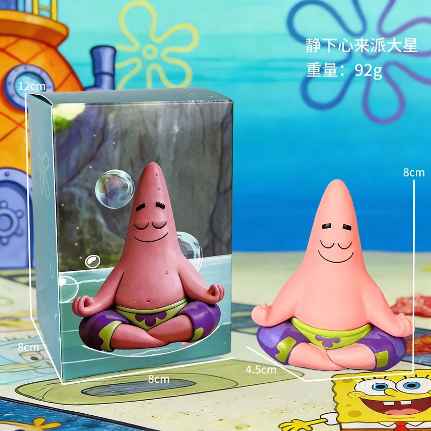 SpongeBob melakukan meditasi dengan tangan, dan dia melakukan meditasi dengan tangan.