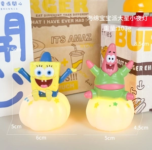 SpongeBob Figure Patrick Star Small Night Light 2 Styles