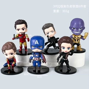 3rd Generation Q Version Avengers 6-Piece Set
