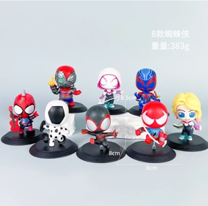 Avengers Action Figure Third Generation Q Version Alliance Eight Styles