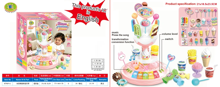 Ice Cream Spinning Music Piano